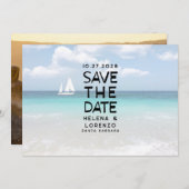 おもしろい素朴な写真 セーブザデート (正面/裏面)