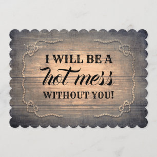 おもしろい素朴のBridesmaid/メイド・オブ・オーナー（花嫁付き添い人）提案 招待状