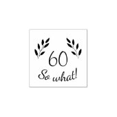 おもしろい素朴やる気を起こさせるTwigs60誕生日 ラバースタンプ (インプリント)