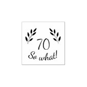 おもしろい素朴やる気を起こさせるTwigs70誕生日 ラバースタンプ (インプリント)