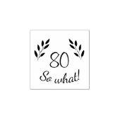 おもしろい素朴やる気を起こさせるTwigs 80誕生日 ラバースタンプ (インプリント)