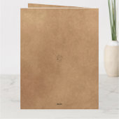 おもしろい素朴ジンルオールザウェイ2フォトホリデーカード カード (裏面)