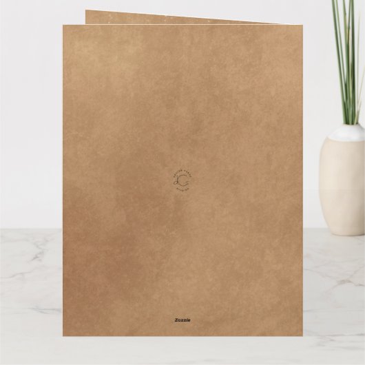 おもしろい素朴ジンルオールザウェイ2フォトホリデーカード カード (裏面)