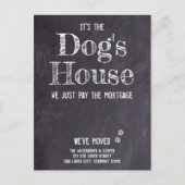 おもしろい素朴引っ越しました 案内ポストカード (正面)