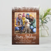 おもしろい素朴書道木雪の写真 シーズンカード (スタンド正面)