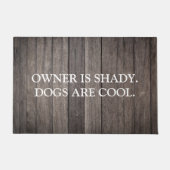 おもしろい素朴犬はクール ドアマット (正面)