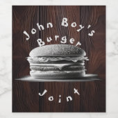 おもしろい素朴BBQファームハウスパーティー ワインラベル (シングルラベル)