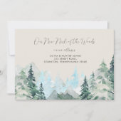おもしろい素朴Neck of the Woods Moving Announcement 招待状 (正面)