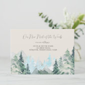 おもしろい素朴Neck of the Woods Moving Announcement 招待状 (スタンド正面)