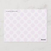 おもしろい紫の水玉模様柄の贈り物 ポストカード (裏面)