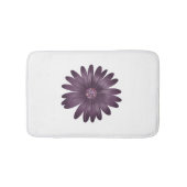 おもしろい紫デイジーとグリッター中心 バスマット (正面)