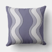 おもしろい紫色の波紋パターン装飾用クッション クッション (裏面)