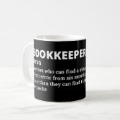 おもしろい経理の定義 コーヒーマグカップ (正面左)