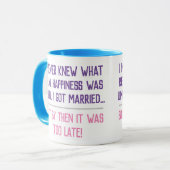 おもしろい結婚した引用 マグカップ (正面左)