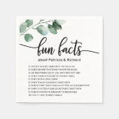 おもしろい結婚のエレガント緑 スタンダードカクテルナプキン (正面)