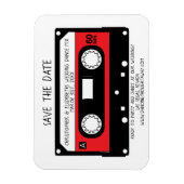 おもしろい結婚のダンスミックステープ日付を保存婚約したする マグネット (縦)