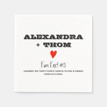 おもしろい結婚のナプキン