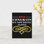 おもしろい結婚の皮肉な結婚 カード (黄色い花)