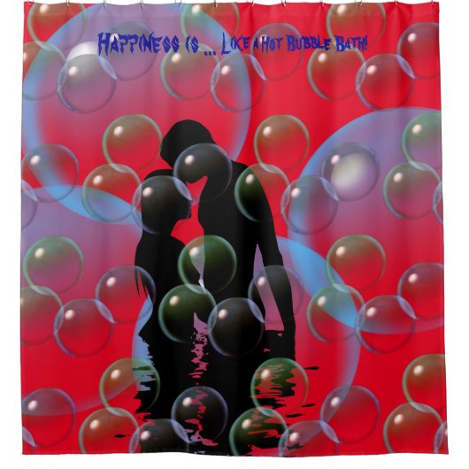 おもしろい結婚の贈り物アイディア – シャワーカーテン (正面)