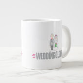 おもしろい結婚の ジャンボコーヒーマグカップ (正面右)