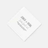 おもしろい結婚の スタンダードカクテルナプキン (角)