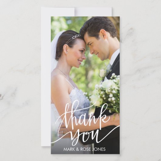 おもしろい結婚ス感謝していト サンキューカード (正面)