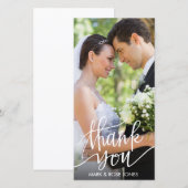 おもしろい結婚ス感謝していト サンキューカード (正面/裏面)