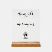 おもしろい結婚バー アクリルサイン (正面)