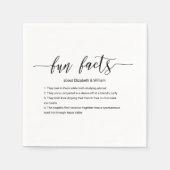 おもしろい結婚ファクトとカクテルナプキン! スタンダードカクテルナプキン (正面)