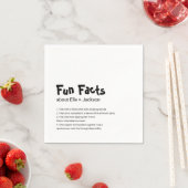 おもしろい結婚ファクトとカクテルナプキン！ スタンダードカクテルナプキン (インサイチュ)