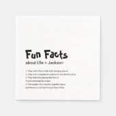 おもしろい結婚ファクトとカクテルナプキン！ スタンダードカクテルナプキン (正面)