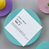 おもしろい結婚ファクトの，リハーサルのディナー，ブライダルシャワー スタンダードカクテルナプキン