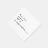 おもしろい結婚ファクトの，リハーサルのディナー，ブライダルシャワー スタンダードカクテルナプキン (角)