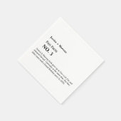 おもしろい結婚ファクトの，リハーサルのディナー，特別パーティー スタンダードカクテルナプキン (角)