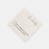 おもしろい結婚ファクト スタンダードカクテルナプキン (角)