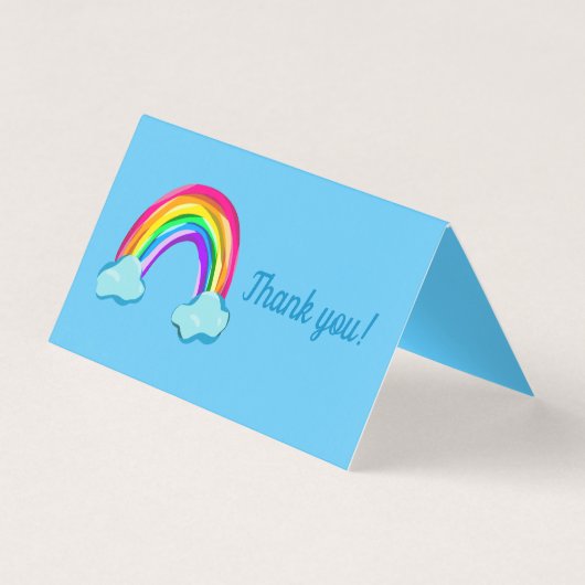 おもしろい結婚レインボーサンキューカード (正面)
