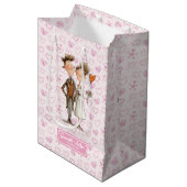 おもしろい結婚予測できな対抱き枕名前をカスタムする ミディアムペーパーバッグ (正面アングル)