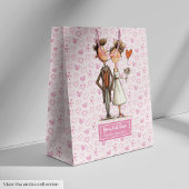 おもしろい結婚予測できな対抱き枕名前をカスタムする ミディアムペーパーバッグ