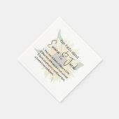 おもしろい結婚付きヒマワリ スタンダードカクテルナプキン (角)