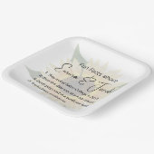 おもしろい結婚付きヒマワリ ペーパープレート (傾斜あり)