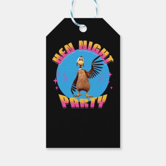 おもしろい結婚前パーティー ブライズパーティーデザイン ギフトタグ (正面)