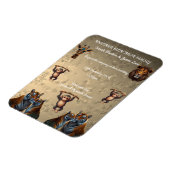 おもしろい結婚動物園 マグネット (左側)