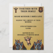 おもしろい結婚動物園 招待状 (正面)