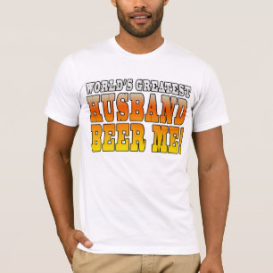 おもしろい結婚周年世界一の夫 Tシャツ