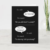 おもしろい結婚周年笑結婚した声 カード (正面)