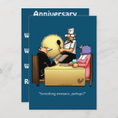 おもしろい結婚周年記念パーティの招待状 招待状 (正面/裏面)