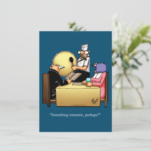 おもしろい結婚周年記念パーティの招待状 招待状 (スタンド正面)