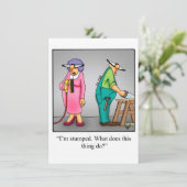 おもしろい結婚周年記念パーティの招待状 招待状 (スタンド正面)