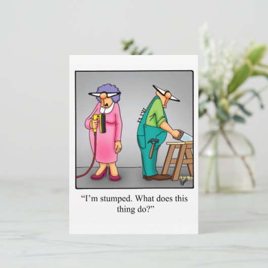 おもしろい結婚周年記念パーティの招待状 招待状 (スタンド正面)