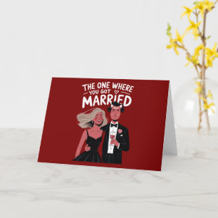 おもしろい結婚婚約 カード